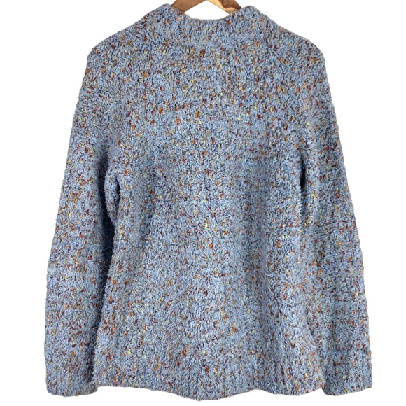 Lou & Grey Women’s Soft Chunky Knit Oversized Turtleneck Sweater Baby Blue Small - Picture 7 of 16